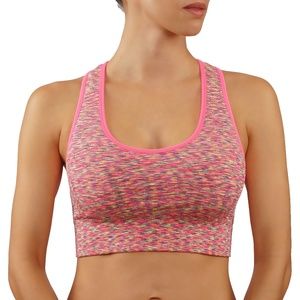 Multi color support sports bra racer back
